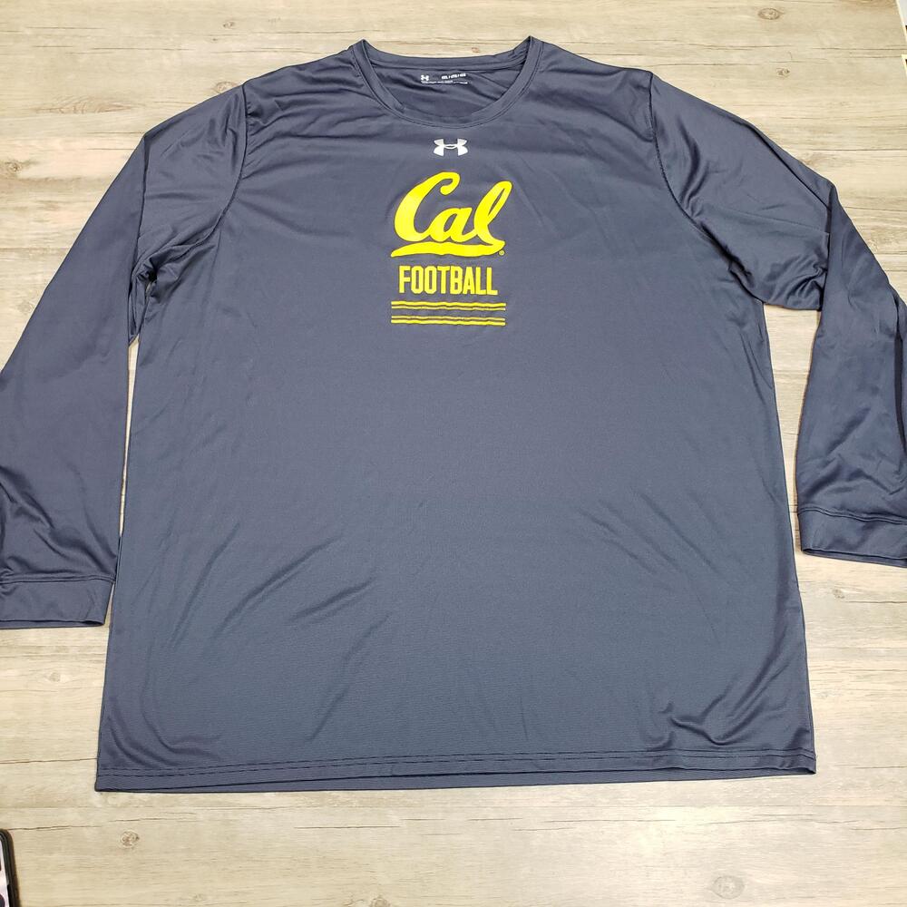 California Golden Bears Shirt Mens 4XL Blue NCAA Football Under Armour HeatGear